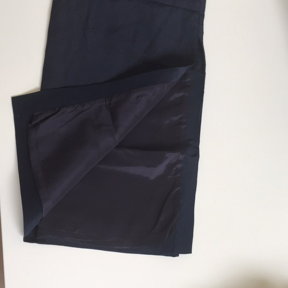 C&W LONG EMBROIDERED NAVY SILK SKIRT SZ 8 NWT - Picture 3 of 3